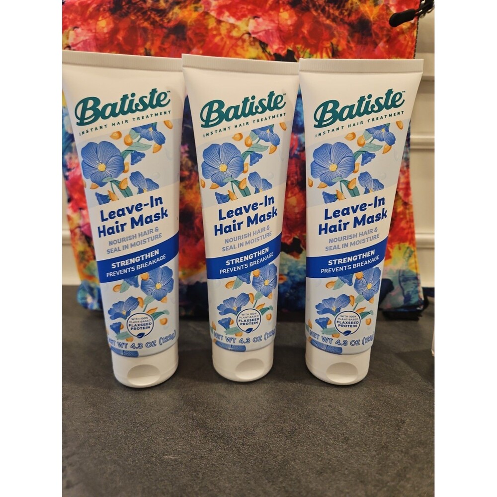 NEW~ Batiste Instant Hair Treatment Leave in Mask LOT x3 Strengthen Nourish 4.3